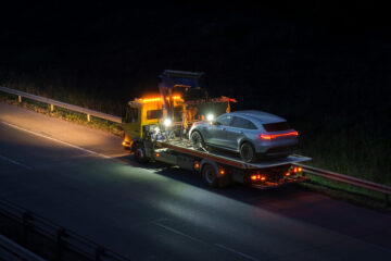 深夜のレッカー